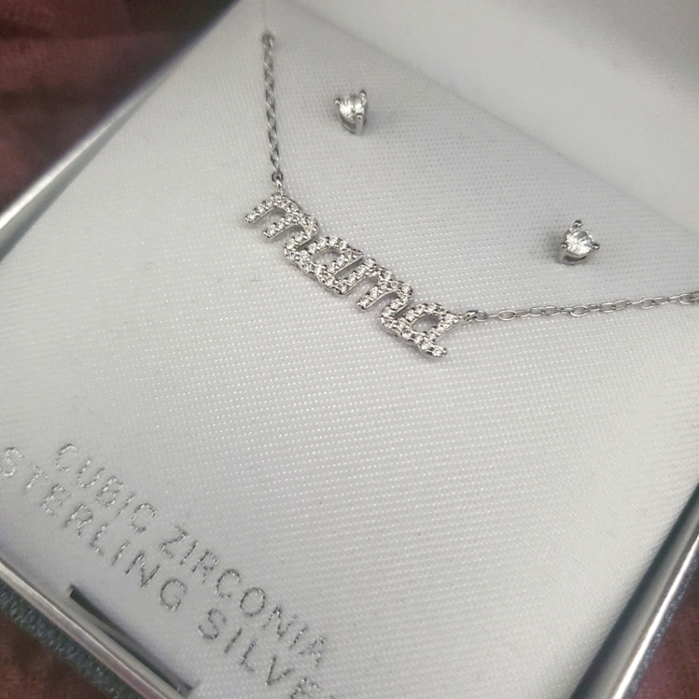 Mama Necklace & Earring - Picture 1 of 2